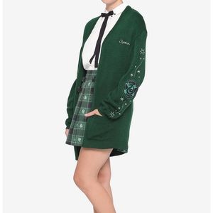 Harry Potter Slytherin Oversized Girls Open Cardigan